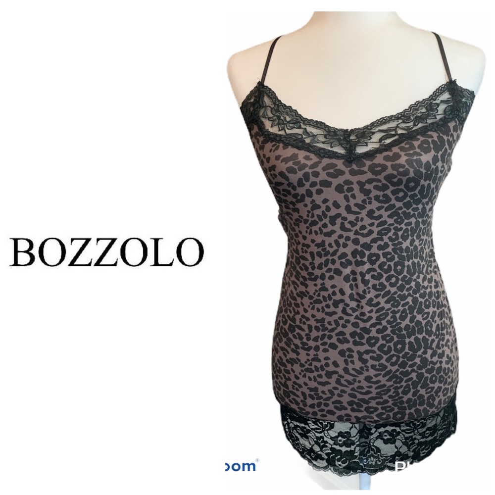 Bozzoli leopard print tank - size L